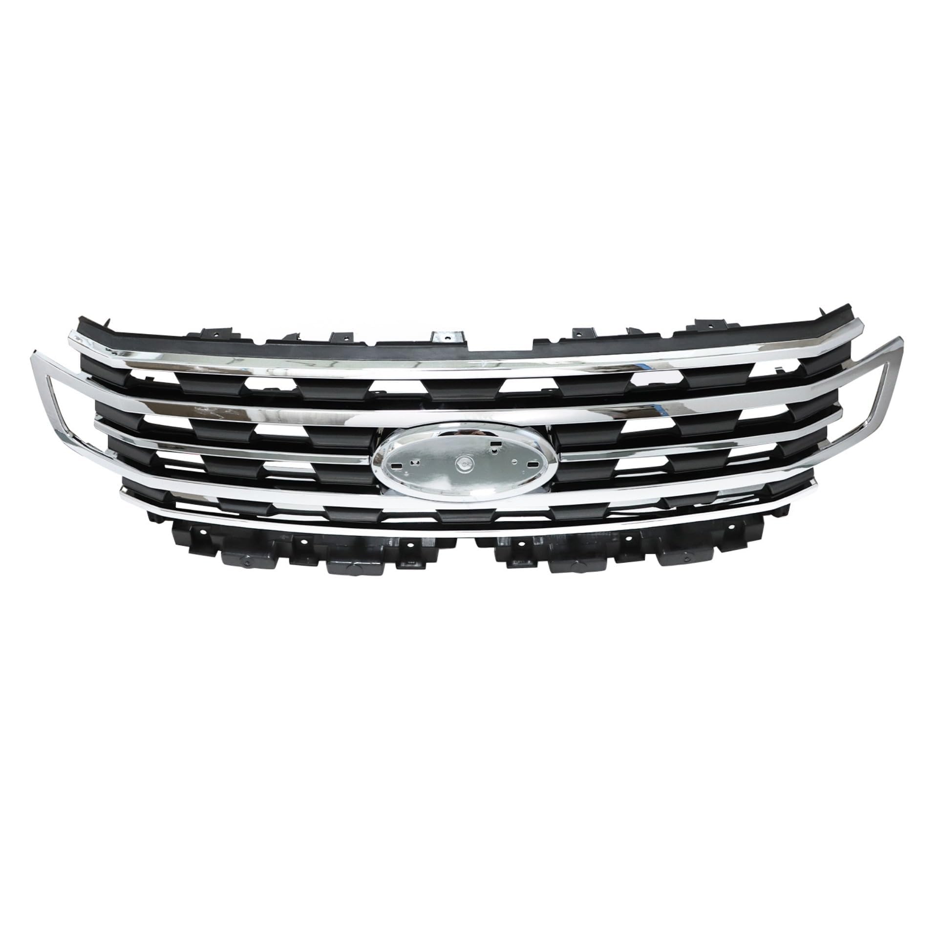 Amazon.com: GXARTS Chrome Black Bumper Front Grille LL1Z8200BB